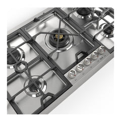 ILVE Panoramagic 36 inch Built-In Cooktop with 5 Burners, in Stainless Steel - UHCPMT95