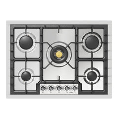 ILVE Nostalgie II 30 Inch Built-In Gas Cooktop with 5 Burners, Stainless Steel - UHCPT75N - The Home Selection