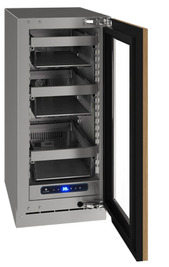 U-Line  15-Inch 5 Class Slide & Secure™ Refrigerator – Stainless Steel Undercounter Fridge with U-Adjust™ Interior & Variable Speed Compressor - UHRE515