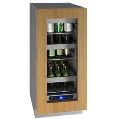 U-Line  15-Inch 5 Class Slide & Secure™ Refrigerator – Stainless Steel Undercounter Fridge with U-Adjust™ Interior & Variable Speed Compressor - UHRE515