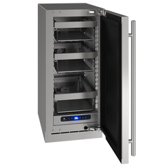 U-Line  15-Inch 5 Class Slide & Secure™ Refrigerator – Stainless Steel Undercounter Fridge with U-Adjust™ Interior & Variable Speed Compressor - UHRE515