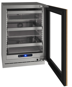 U-Line 24" 5 Class Slide & Secure™ Refrigerator – Stainless Steel Interior, Convection Cooling, Built-In or Freestanding - UHRE524