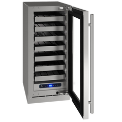 U-Line 15" Wine Refrigerator – 2.9 cu ft Capacity, Built-In or Freestanding - UHWC515