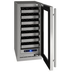 U-Line 15" Wine Refrigerator – 2.9 cu ft Capacity, Built-In or Freestanding - UHWC515