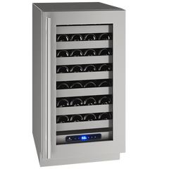 U-Line 18" Wine Refrigerator – 3.7 cu ft Capacity, Built-In or Freestanding - UHWC518