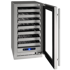 U-Line 18" Wine Refrigerator – 3.7 cu ft Capacity, Built-In or Freestanding - UHWC518