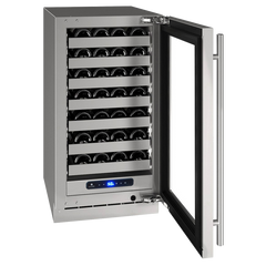 U-Line 18" Wine Refrigerator – 3.7 cu ft Capacity, Built-In or Freestanding - UHWC518