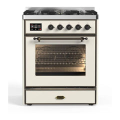 ILVE 30" Majestic II Series Gas Burner and Electric Oven Range with 5 Sealed Burners - UM30DNE3