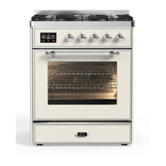 ILVE 30" Majestic II Series Gas Burner and Electric Oven Range with 5 Sealed Burners - UM30DNE3