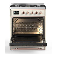 ILVE 30" Majestic II Series Gas Burner and Electric Oven Range with 5 Sealed Burners - UM30DNE3