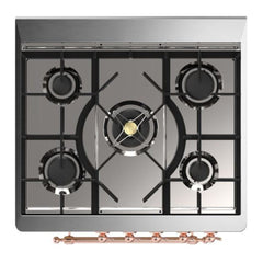 ILVE 30" Majestic II Series Gas Burner and Electric Oven Range with 5 Sealed Burners - UM30DNE3