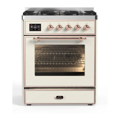 ILVE 30" Majestic II Series Gas Burner and Electric Oven Range with 5 Sealed Burners - UM30DNE3