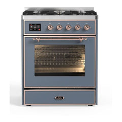 ILVE 30" Majestic II Series Gas Burner and Electric Oven Range with 5 Sealed Burners - UM30DNE3