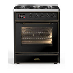 ILVE 30" Majestic II Series Gas Burner and Electric Oven Range with 5 Sealed Burners - UM30DNE3