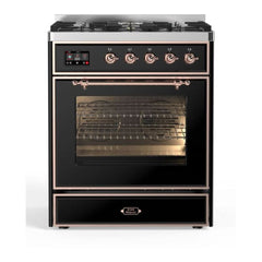 ILVE 30" Majestic II Series Gas Burner and Electric Oven Range with 5 Sealed Burners - UM30DNE3