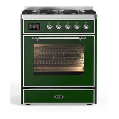 ILVE 30" Majestic II Series Gas Burner and Electric Oven Range with 5 Sealed Burners - UM30DNE3