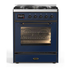 ILVE 30" Majestic II Series Gas Burner and Electric Oven Range with 5 Sealed Burners - UM30DNE3