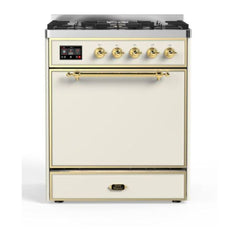 ILVE 30" Majestic II Series Dual Fuel Range with 5 Burners - UM30DQNE3