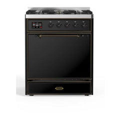 ILVE 30" Majestic II Series Dual Fuel Range with 5 Burners - UM30DQNE3