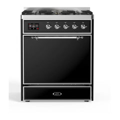 ILVE 30" Majestic II Series Dual Fuel Range with 5 Burners - UM30DQNE3