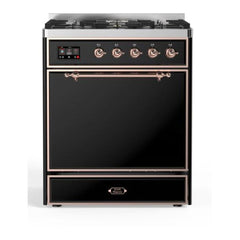 ILVE 30" Majestic II Series Dual Fuel Range with 5 Burners - UM30DQNE3