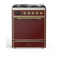 ILVE 30" Majestic II Series Dual Fuel Range with 5 Burners - UM30DQNE3