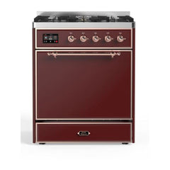 ILVE 30" Majestic II Series Dual Fuel Range with 5 Burners - UM30DQNE3