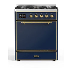 ILVE 30" Majestic II Series Dual Fuel Range with 5 Burners - UM30DQNE3