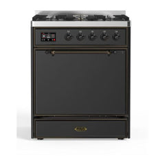 ILVE 30" Majestic II Series Dual Fuel Range with 5 Burners - UM30DQNE3