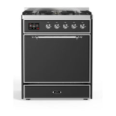 ILVE 30" Majestic II Series Dual Fuel Range with 5 Burners - UM30DQNE3