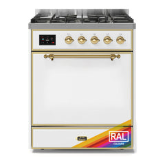ILVE 30" Majestic II Series Dual Fuel Range with 5 Burners - UM30DQNE3