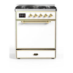ILVE 30" Majestic II Series Dual Fuel Range with 5 Burners - UM30DQNE3