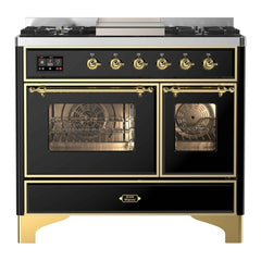 ILVE 40" Majestic II Series Natural Gas/ Propane Gas Burner and Electric Oven with 6 Sealed Burners - UMD10FD