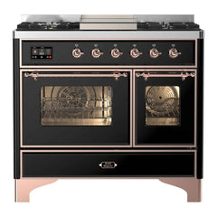 ILVE 40" Majestic II Series Natural Gas/ Propane Gas Burner and Electric Oven with 6 Sealed Burners - UMD10FD