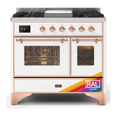 ILVE 40" Majestic II Series Natural Gas/ Propane Gas Burner and Electric Oven with 6 Sealed Burners - UMD10FD