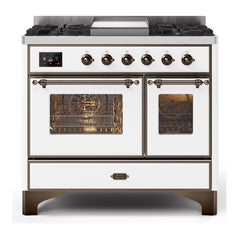 ILVE 40" Majestic II Series Natural Gas/ Propane Gas Burner and Electric Oven with 6 Sealed Burners - UMD10FD