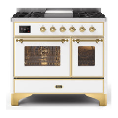 ILVE 40" Majestic II Series Natural Gas/ Propane Gas Burner and Electric Oven with 6 Sealed Burners - UMD10FD