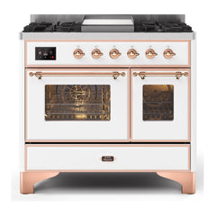 ILVE 40" Majestic II Series Natural Gas/ Propane Gas Burner and Electric Oven with 6 Sealed Burners - UMD10FD