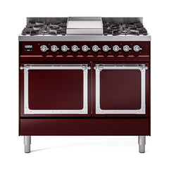 ILVE  Nostalgie II Noblesse 40" Dual Fuel Range with 6 Burners Solid Door - UND40FQNMP