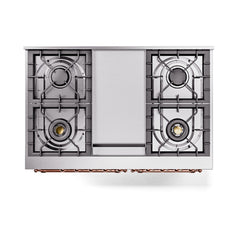 ILVE  Nostalgie II Noblesse 40" Dual Fuel Range with 6 Burners Solid Door - UND40FQNMP