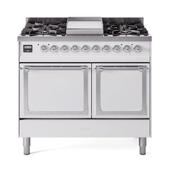 ILVE  Nostalgie II Noblesse 40" Dual Fuel Range with 6 Burners Solid Door - UND40FQNMP