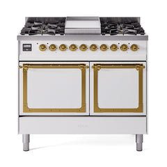 ILVE  Nostalgie II Noblesse 40" Dual Fuel Range with 6 Burners Solid Door - UND40FQNMP