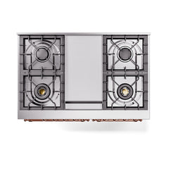 ILVE  Nostalgie II Noblesse 40" Dual Fuel Range with 6 Burners Solid Door - UND40FQNMP