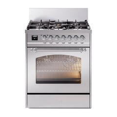ILVE  Nostalgie II 30 inch Dual Fuel Range with 5 Burners Triple Glass Door - UP30NMP