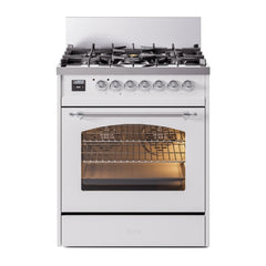 ILVE  Nostalgie II 30 inch Dual Fuel Range with 5 Burners Triple Glass Door - UP30NMP