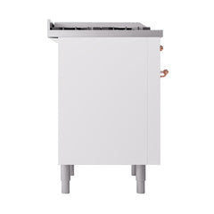 ILVE Nostalgie II 36" Dual Fuel Range with 6 Burners and Griddle Solid Door - UP36FQNMP
