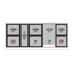 ILVE Nostalgie II 60 Inch Dual Fuel Range – 9 Sealed Burners & Griddle Triple Glass Door - UP60FNMP