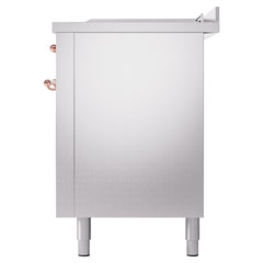 ILVE Nostalgie II 60 Inch Dual Fuel Range with 7 Sealed Burners, Griddle & French TopTriple Glass Door - UP60FSNMP