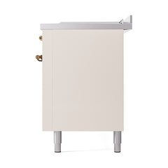 ILVE Nostalgie II 60" Dual Fuel Range – 7 Sealed Burners, Griddle & French Top,Solid Door - UP60FSQNMP