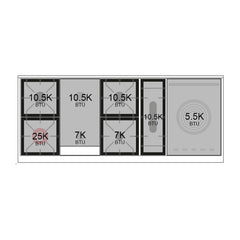 ILVE Professional Plus II 60 Inch Dual Fuel Range with 7 Sealed Burners, Griddle & French Top  - UP60FS